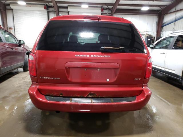 2D4GP44L77R203203 - 2007 DODGE GRAND CARA SXT RED photo 6