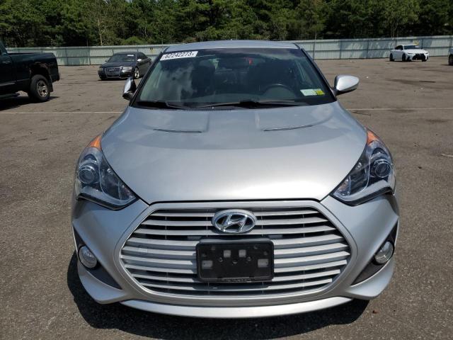 KMHTC6AE6DU143840 - 2013 HYUNDAI VELOSTER TURBO SILVER photo 5