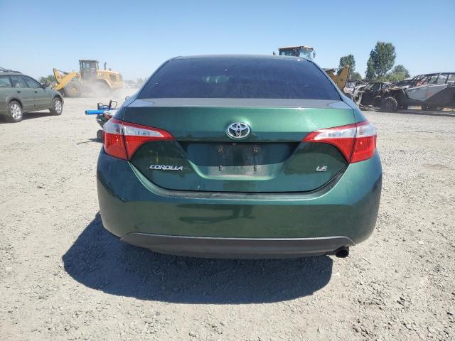 2T1BURHE3EC076651 - 2014 TOYOTA COROLLA L GREEN photo 6