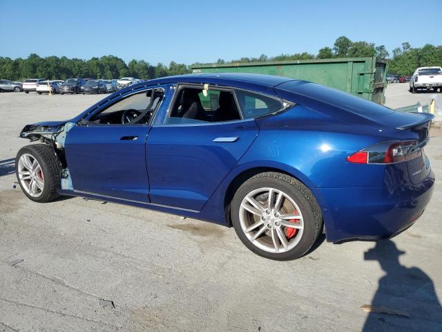 5YJSA1E45GF156392 - 2016 TESLA MODEL S ლურჯი ფოტო 2