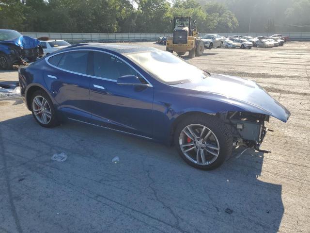 5YJSA1E45GF156392 - 2016 TESLA MODEL S ლურჯი ფოტო 4