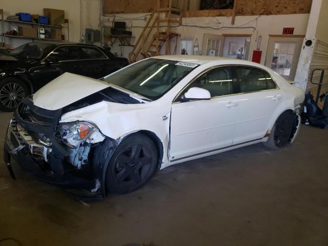 1G1ZH57B784224478 - 2008 CHEVROLET MALIBU 1LT WHITE photo 1