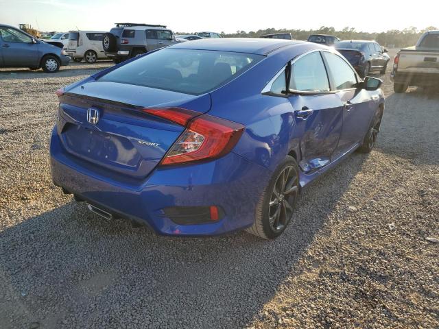 2HGFC2F89KH511670 - 2019 HONDA CIVIC SPORT 蓝色 照片 4