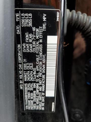 YV440MRR1H2096115 - 2017 VOLVO XC60 T5 DYNAMIC შავი ფოტო 12