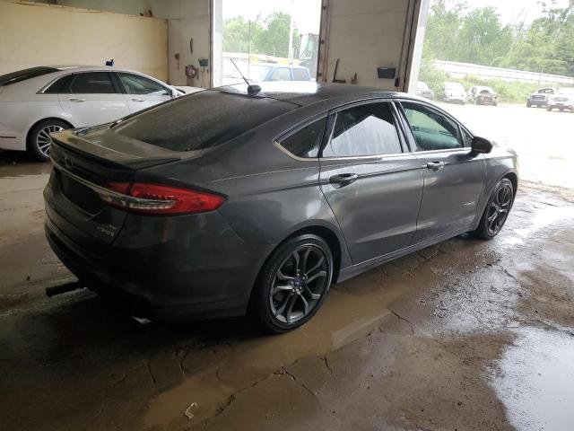 3FA6P0LU3JR287295 - 2018 FORD FUSION SE HYBRID CHARCOAL photo 3