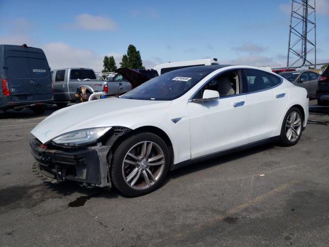 5YJSA1H12EFP63171 - 2014 TESLA MODEL S თეთრი ფოტო 1