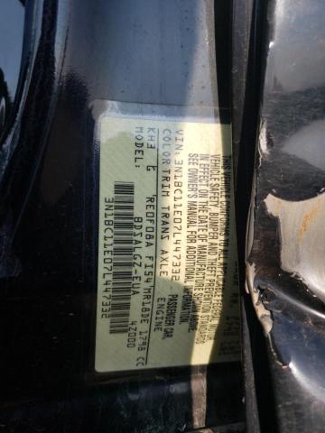 3N1BC11E07L447332 - 2007 NISSAN VERSA S BLACK photo 12