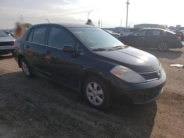 3N1BC11E07L447332 - 2007 NISSAN VERSA S BLACK photo 4