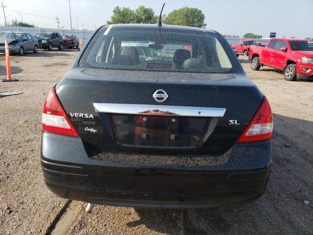 3N1BC11E07L447332 - 2007 NISSAN VERSA S BLACK photo 6