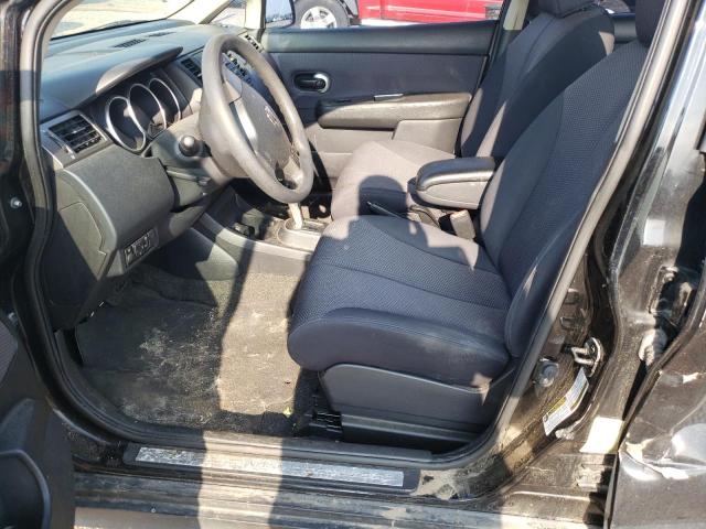 3N1BC11E07L447332 - 2007 NISSAN VERSA S BLACK photo 7