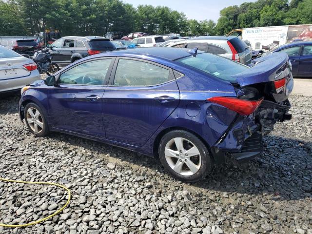 5NPDH4AE9DH404435 - 2013 HYUNDAI ELANTRA GLS BLUE photo 2