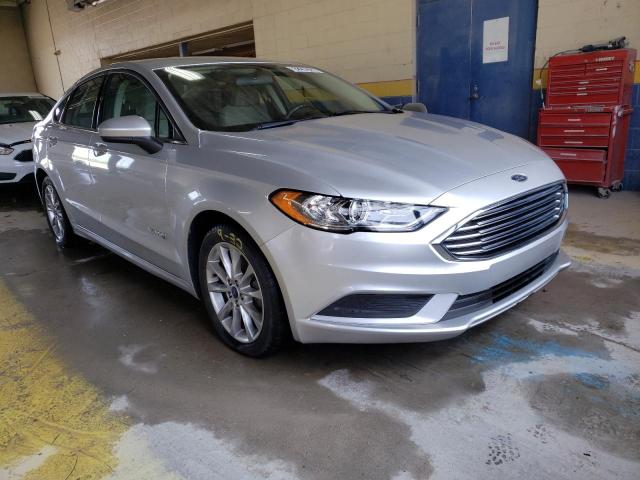 3FA6P0UU9HR266783 - 2017 FORD FUSION S HYBRID SILVER photo 4