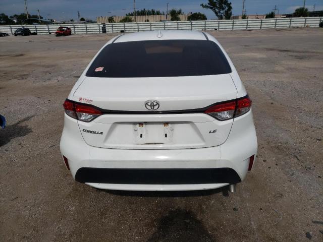 JTDEPMAE0MJ122280 - 2021 TOYOTA COROLLA LE WHITE photo 6