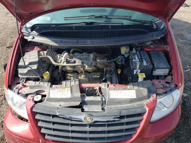 1A4GJ45R77B246210 - 2007 CHRYSLER TOWN & COU LX RED photo 11