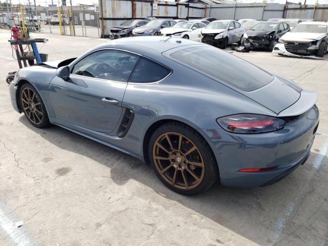 WP0AA2A8XHS270743 - 2017 PORSCHE CAYMAN GRAY photo 2