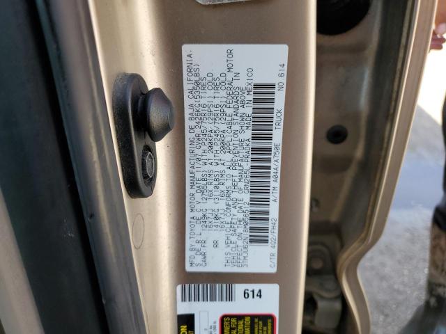 3TMJU62N18M056512 - 2008 TOYOTA TACOMA DOUBLE CAB PRERUNNER BEIGE photo 12