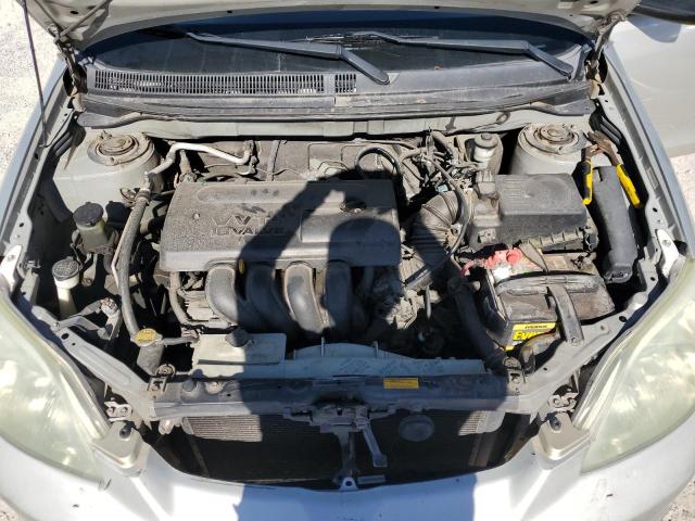2T1KR32E84C265124 - 2004 TOYOTA COROLLA MA XR SILVER photo 11