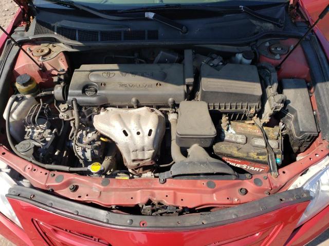 4T1BE46K27U101548 - 2007 TOYOTA CAMRY /LE/ CE RED photo 11