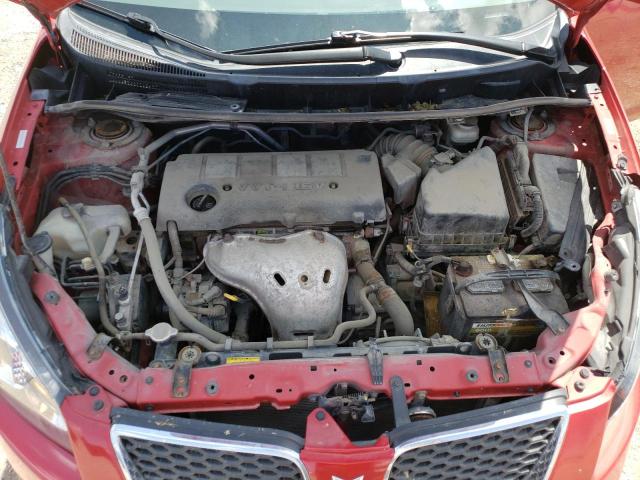 5Y2SM6E0XAZ417308 - 2010 PONTIAC VIBE RED photo 11