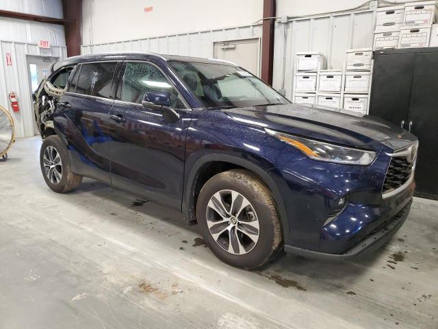 5TDGZRBH2MS145264 - 2021 TOYOTA HIGHLANDER XLE Կապույտ լուսանկար 4