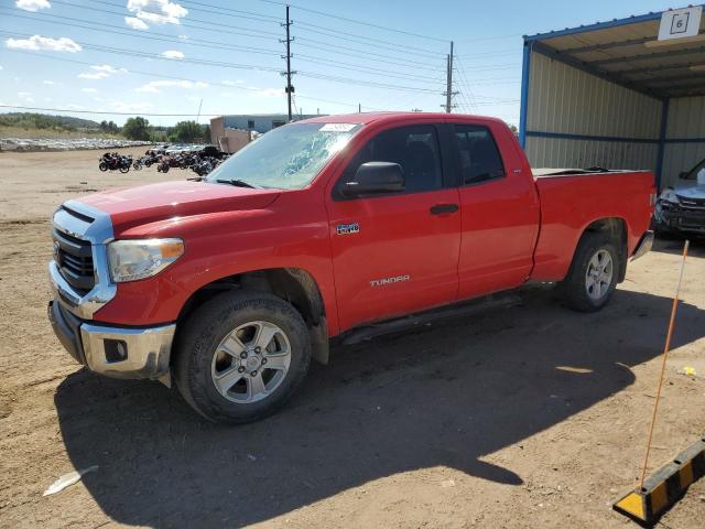5TFUW5F17EX360863 - 2014 TOYOTA TUNDRA DOUBLE CAB SR/SR5 RED photo 1