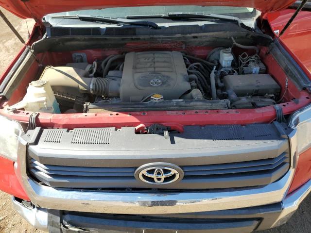 5TFUW5F17EX360863 - 2014 TOYOTA TUNDRA DOUBLE CAB SR/SR5 RED photo 11
