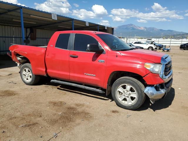 5TFUW5F17EX360863 - 2014 TOYOTA TUNDRA DOUBLE CAB SR/SR5 RED photo 4