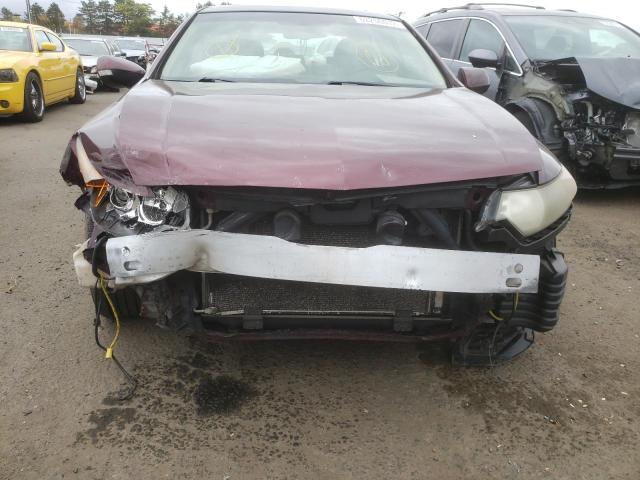 JH4CU2F68AC000724 - 2010 ACURA TSX MAROON photo 9