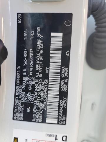 JTENU5JR5M5871758 - 2021 TOYOTA 4RUNNER SR5/SR5 PREMIUM 白色 照片 14