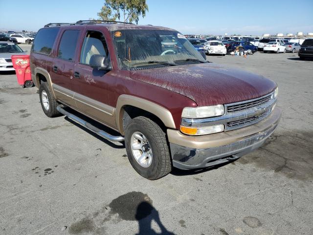 3GNEC16T7YG198174 - 2000 CHEVROLET SUBURBAN C1500 BURGUNDY photo 1