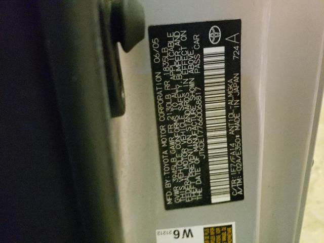 JTKDE177660068817 - 2006 TOYOTA SCION TC 银色 照片 13