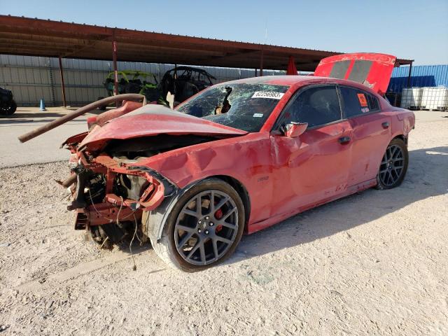 2C3CDXGJ8KH734526 - 2019 DODGE CHARGER SCAT PACK RED photo 1