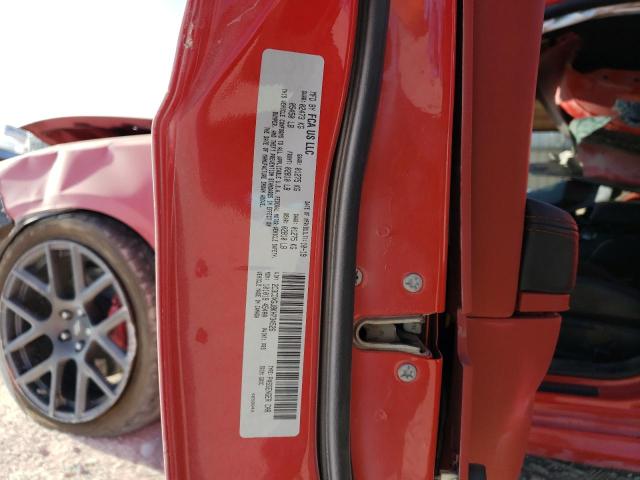 2C3CDXGJ8KH734526 - 2019 DODGE CHARGER SCAT PACK RED photo 13