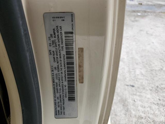 3VWRW3AL5AM003262 - 2010 VOLKSWAGEN NEW BEETLE CREAM photo 12