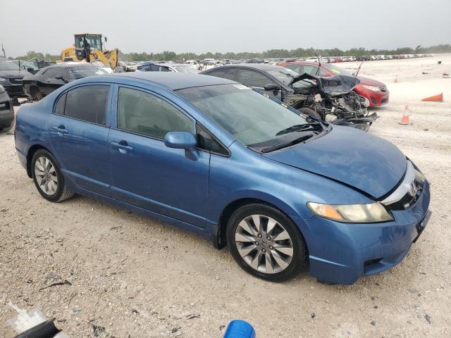 2HGFA16579H545137 - 2009 HONDA CIVIC LX BLUE photo 4