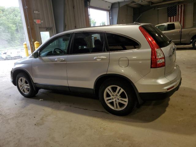 5J6RE4H77BL095363 - 2011 HONDA CR-V EXL SILVER photo 2