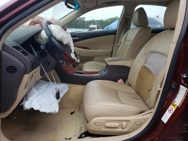 JTHBJ46G472055887 - 2007 LEXUS ES 350 BURGUNDY photo 7