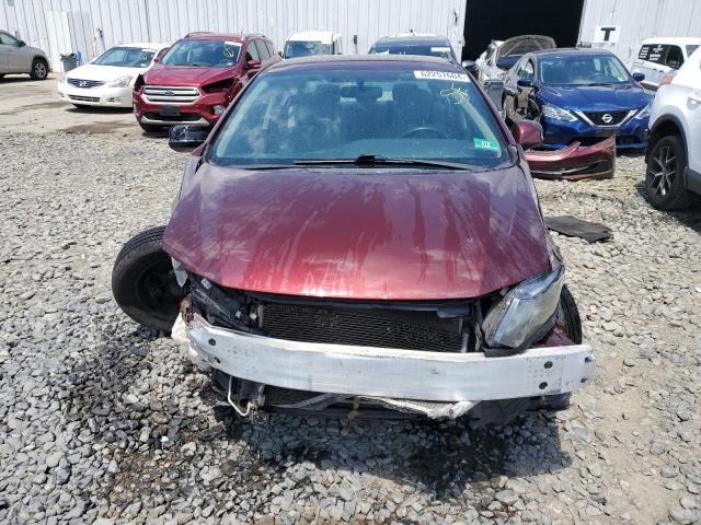 19XFB2F54DE251734 - 2013 HONDA CIVIC LX BURGUNDY photo 5