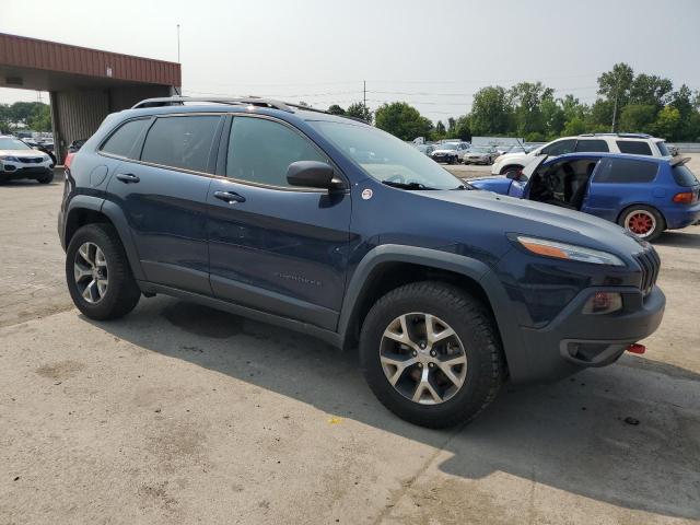 1C4PJMBS7FW785561 - 2015 JEEP CHEROKEE TRAILHAWK BLUE photo 4