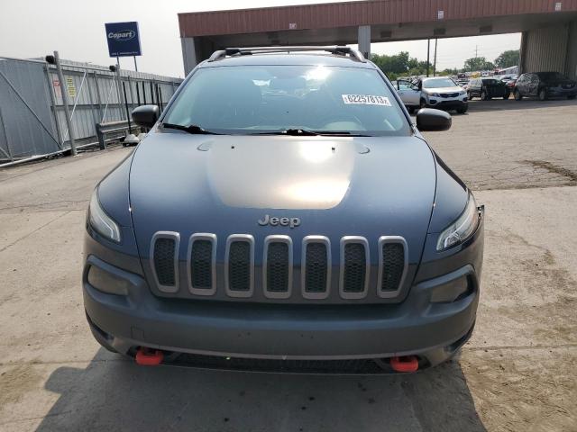 1C4PJMBS7FW785561 - 2015 JEEP CHEROKEE TRAILHAWK BLUE photo 5