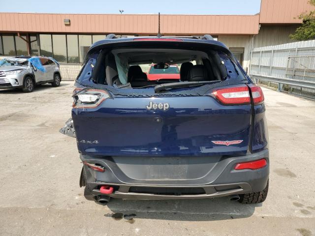 1C4PJMBS7FW785561 - 2015 JEEP CHEROKEE TRAILHAWK BLUE photo 6