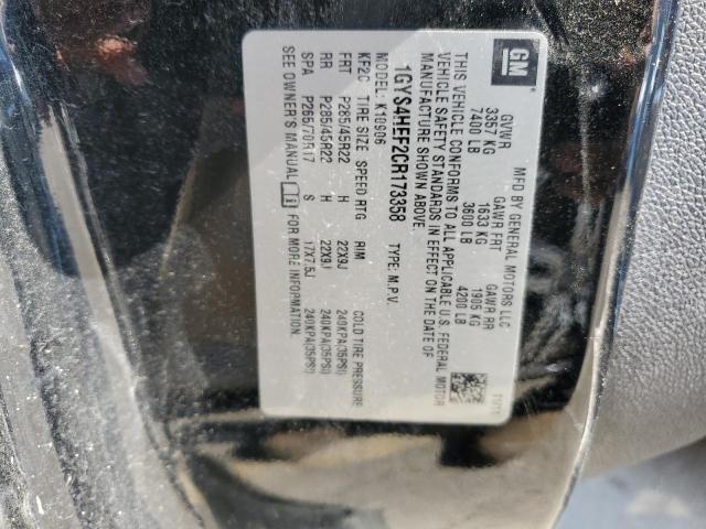 1GYS4HEF2CR173358 - 2012 CADILLAC ESCALADE ESV LUXURY BLACK photo 14