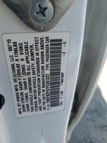 19XFB2F97FE261227 - 2015 HONDA CIVIC EXL 白色 照片 13