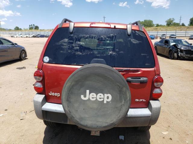 1J4GK48KX6W142040 - 2006 JEEP LIBERTY SPORT RED photo 6