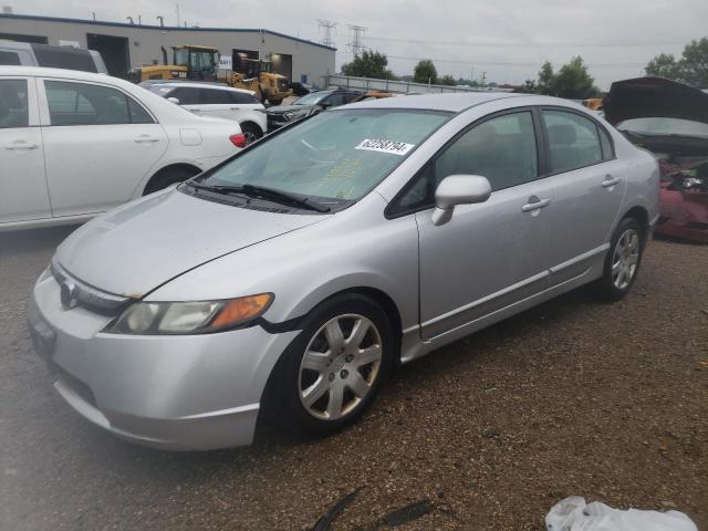 1HGFA16597L058893 - 2007 HONDA CIVIC LX SILVER photo 1