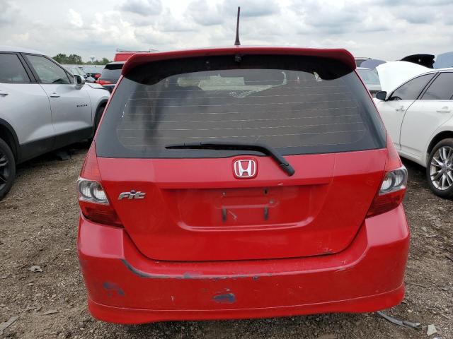 JHMGD38657S004944 - 2007 HONDA FIT S 红色 照片 6