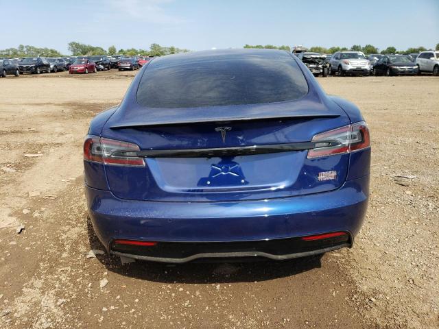 5YJSA1E63MF451133 - 2021 TESLA MODEL S Կապույտ լուսանկար 6
