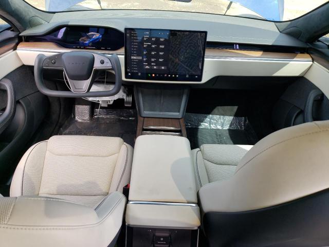 5YJSA1E63MF451133 - 2021 TESLA MODEL S Կապույտ լուսանկար 8