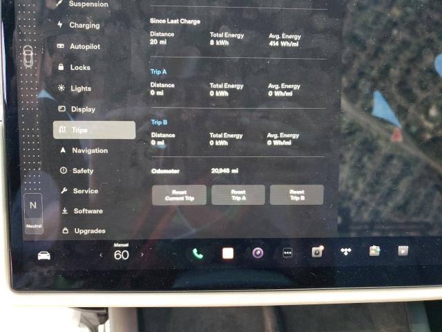 5YJSA1E63MF451133 - 2021 TESLA MODEL S Կապույտ լուսանկար 9