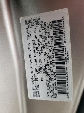 5TBBT44142S235066 - 2002 TOYOTA TUNDRA ACCESS CAB Or photo 12